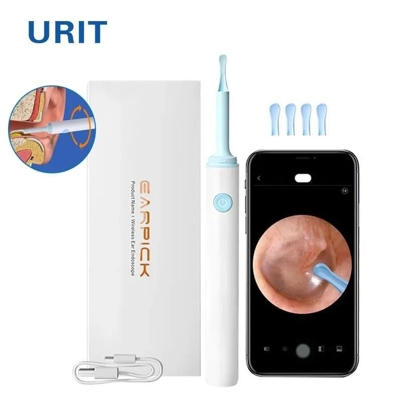 Ear Cleaning and Wax Removal Kit with Wi-fi Camera طقم تنظيف الأذن وإزالة الشمع مع كاميرا واي فاي